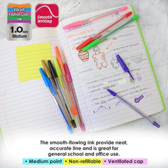 Pure Neon Color Stick Pen - 10 Pack