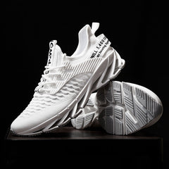 Men's autumn blade shoes large size flying mesh student sports casual running shoes