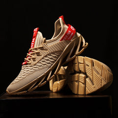 Men's autumn blade shoes large size flying mesh student sports casual running shoes