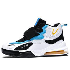 Men's autumn winter high-top air cushion basketball shoes middle school students sports thick-soled running shoes