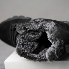 Men's snow boots with winter fleece insulation, outdoor boots, cotton shoes, lightweight boots