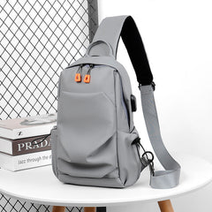 Men's sports chest bag shoulder bag simple men's crossbody bag fashionable small shoulder bag