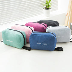 Necessaire Vanity Nylon Men Women Toilet Toiletry Kit Cosmetic Makeup Make Up Bag Case For Travel Organizer Pouch Female Neceser