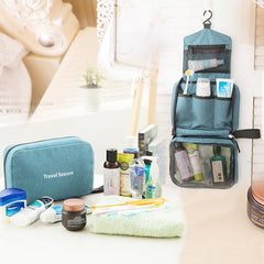 Necessaire Vanity Nylon Men Women Toilet Toiletry Kit Cosmetic Makeup Make Up Bag Case For Travel Organizer Pouch Female Neceser