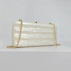 New luggage with acrylic personality, cute, simple, sweet, wedding banquet bag, one shoulder diagonal cross, fashionable woman