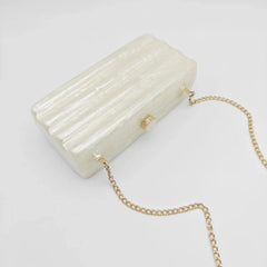 New luggage with acrylic personality, cute, simple, sweet, wedding banquet bag, one shoulder diagonal cross, fashionable woman