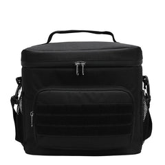 Outdoor Oxford cloth square waterproof camouflage insulation bag wear-resistant portable work convenient lunch box bag