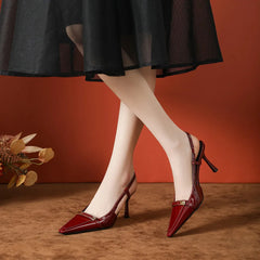 Point Toe Slingback Pumps