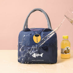 Portable Insulated Thermal Picnic Food Lunch Bag Box Cartoon Tote Food Fresh Cooler Bags Pouch