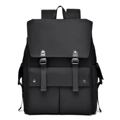 PU Leather Multi-Pockets Adjustable Strap Backpack Bag