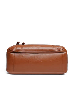 PU Leather Multi Pockets Shoulder Bag