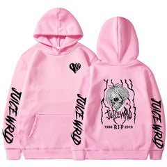 Rap singer Juice Wrld sweatshirt loose fitting men's and women's hooded sweatshirt