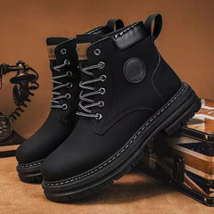 Same Style for Couples Autumn and Winter Ankle Boot Platform Increase Women's Shoes New 2023 Waterproof Women's Boots