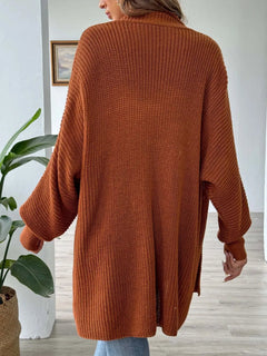 Simple and fashionable loose sweater with pearl nail beads cardigan
