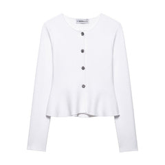 Solid color casual slim fit suit jacket mini skirt