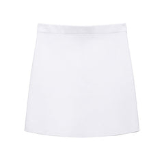 Solid color casual slim fit suit jacket mini skirt
