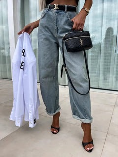 Street Trendy Casual Loose Women's Jeans
