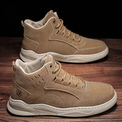 Tooling Boots Fashion Casual Sport Mans Shoe Students Four Seasons High Top Round Toe Wear-resistant Outdoor Desert Driving Boot