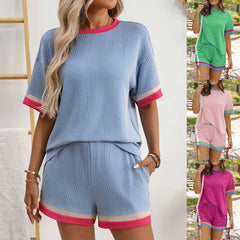 Women's short sleeved shorts two-piece set