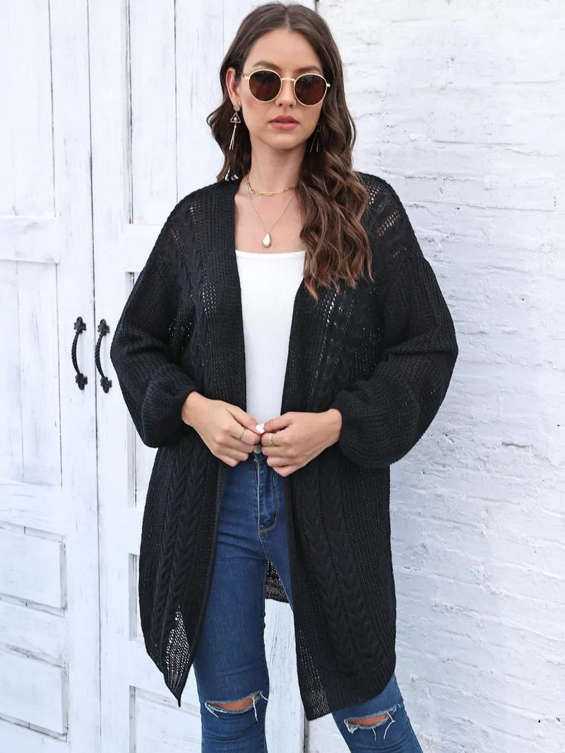 Women's Spring and Autumn New Woven Sweater Loose Casual Sweater Jacket