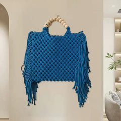 Woven women's crossbody mini bag mobile phone bag hanging wrist coin purse summer